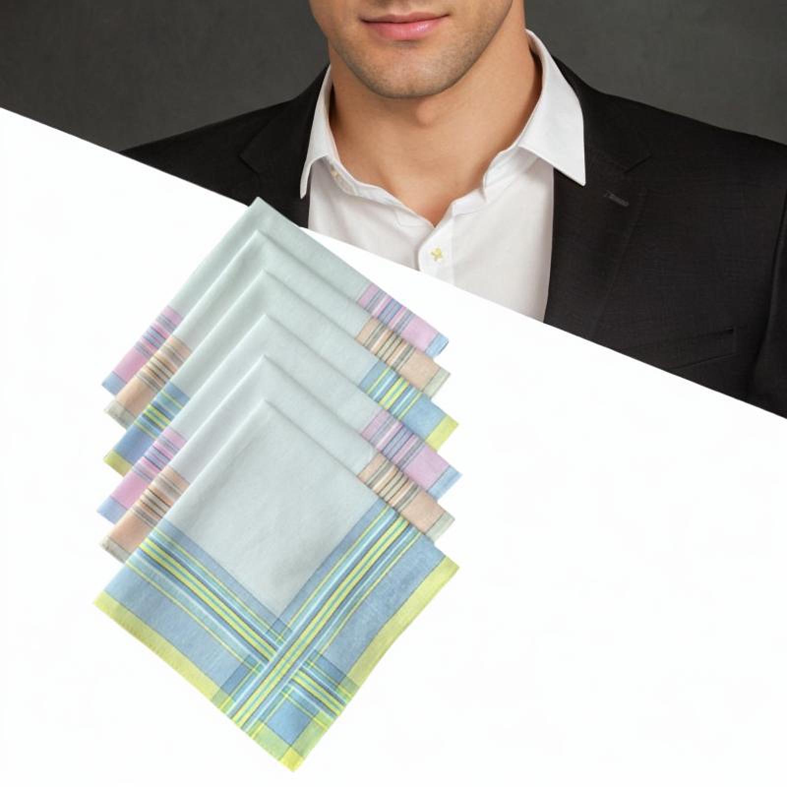 Handkerchief Cotton Men - 6 шт. хлопковых мужских носовых платков