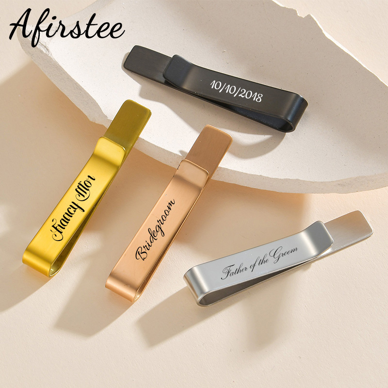 Tie Bar Set Gift - Африканские зажимы для галстука из нержавеющей