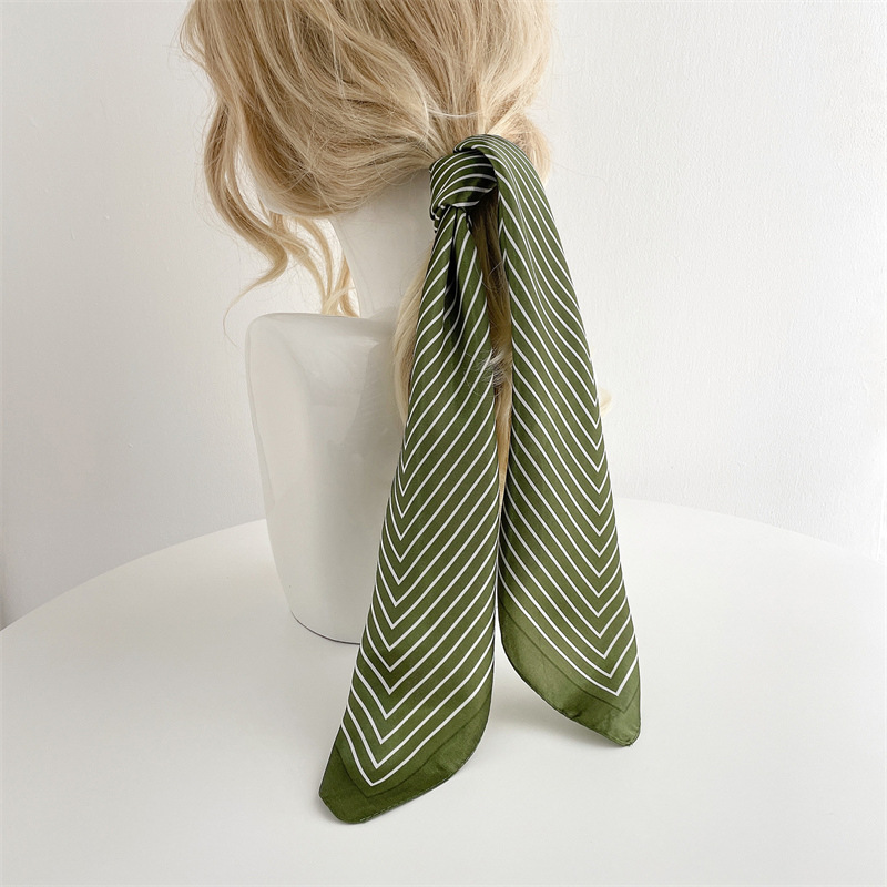 Silk Tie Striped - Роскошный шелковый квадратный платок в полоску