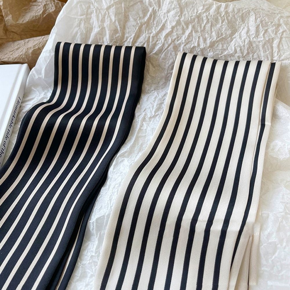 Повязка на голову с лентой, ше – обзор и цена Silk Tie Striped