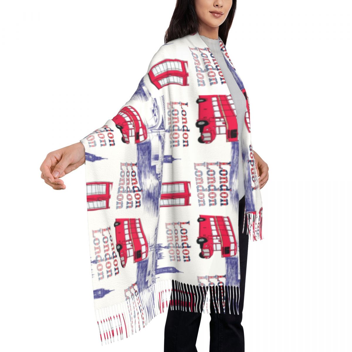 Лондон, Англия, сцены, шали, з – обзор и цена Pashmina Wrap Large