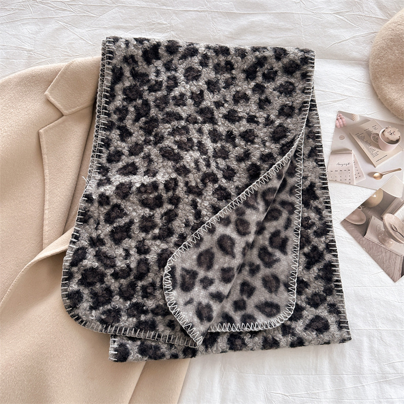 Осенне-зимний леопардовый шарф – обзор и цена Pashmina Wrap Large