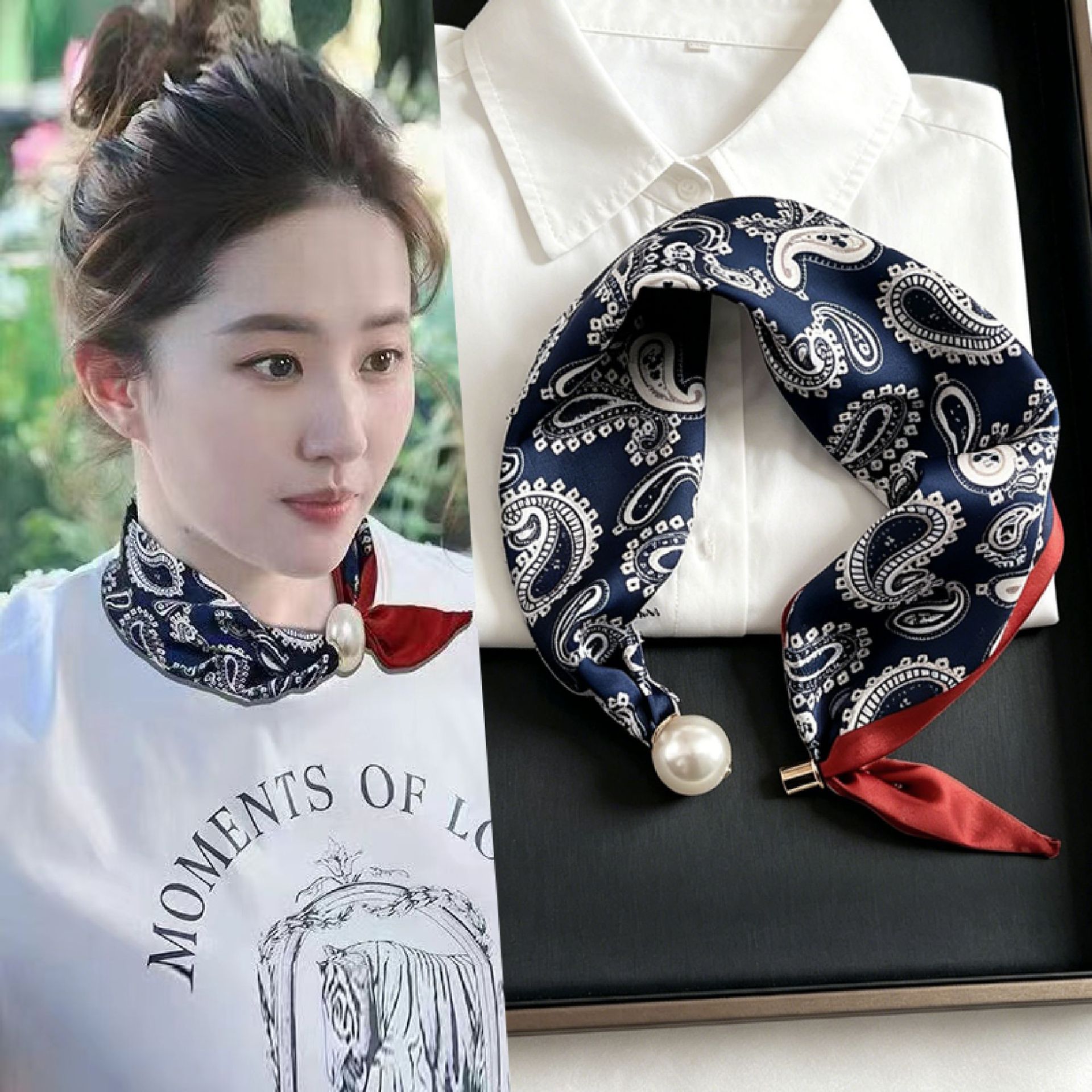 Новые женские шарфы с узором п – обзор и цена Ascot Neck Scarf