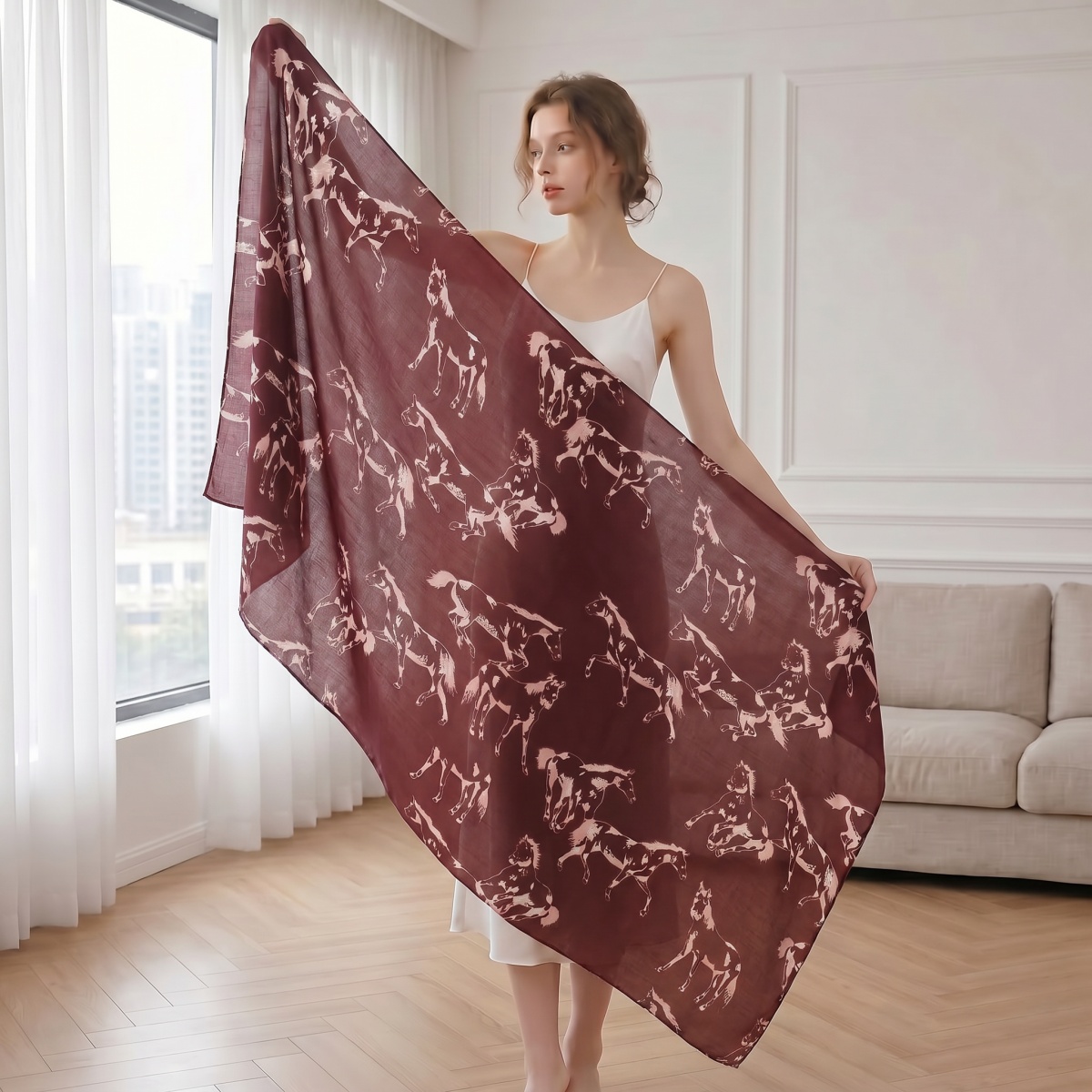 Женский хлопковый мусульмански – обзор и цена Pashmina Wrap Large