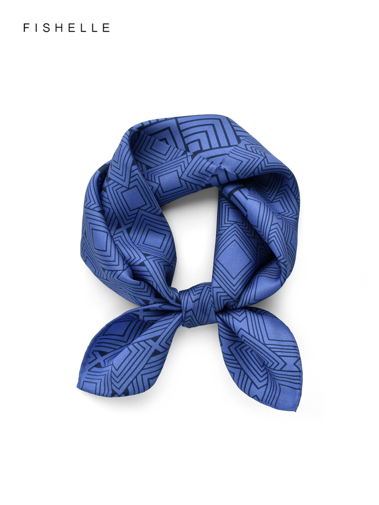 Женский саржевый шарф с геомет – обзор и цена Ascot Neck Scarf