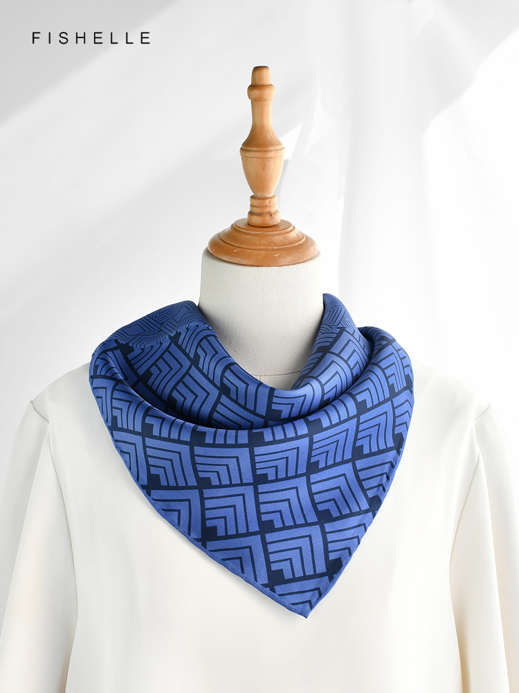 Женский саржевый шарф с геомет – обзор и цена Ascot Neck Scarf