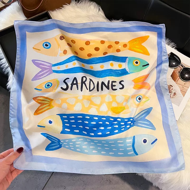 Модные квадратные шелковые пла – обзор и цена Silk Neck Scarf